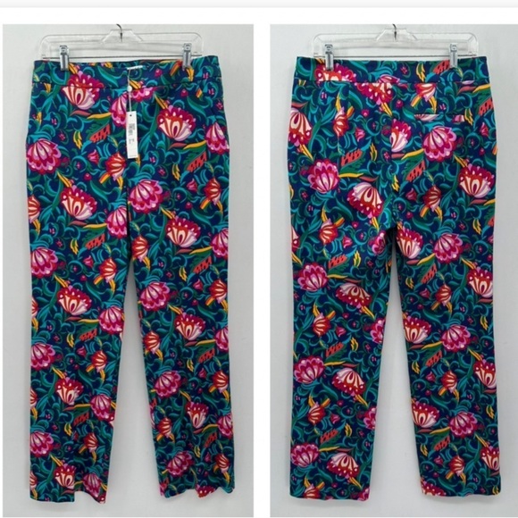 TRINA TURK DANNO bright colorful whimsical boho shabby chic floral woman pant 10 - Picture 3 of 16
